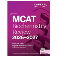 MCAT Biochemistry Review 20262027 by Kaplan Test Prep Paperback Book