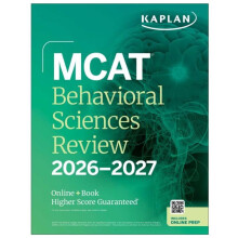 MCAT Behavioral Sciences Review 20262027 by Kaplan Test Prep Paperback