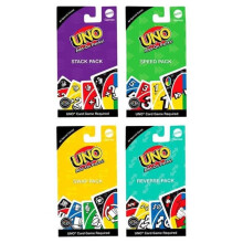 Mattel MTTJCV55 UNO Expansion Pack Assortment CDU Card Game - 24 Piece