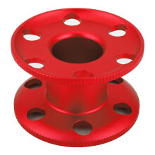 Aluminum Finger Spool Reel for Scuba Diving (Red)