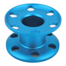 Aluminum Finger Spool Reel for Scuba Diving (Blue)