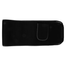 Unisex Waist Trimmer Belt Nano Silver Coating Sweat Sauna (Black L)