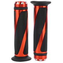 1 Pair Metal Motorcycle Throttle Handlebar Grip (Yellow)