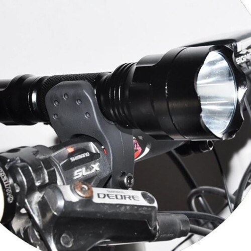 Bike Front Light Bracket Mount Torch Clip 1