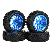 RC Crawler Tires Blue Metal Rims Wheel for WL A959 A979 A969