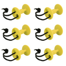 6Pcs High Quality Plastic Surfboard Hand Rope Plug 5.5*4cm(Yellow)
