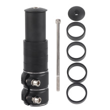 Aluminum Alloy Bike Stem Extender Handlebar Riser Black
