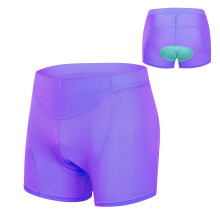 Women 3D Padded Cycling Underwear Breathable Mesh Shorts