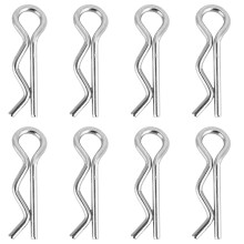 8pcs Metal Stainless Steel Body Shell Clip for RC Car