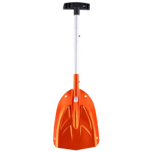 Aluminum Snow Ice Shovel Telescopic Winter Outdoor Tool Orange