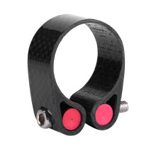 31.8mm Carbon Fiber Bike Seat Post Clamp Quick Release