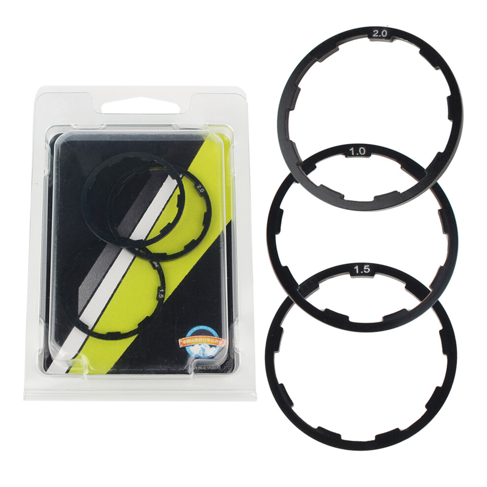 3 Pcs 1Mm+1.5Mm+2Mm Bike Flywheel Hub Spacer Axle Washer 500367084205