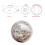 Glitter Beach Ball Inflatable 12in PVC Clear 2