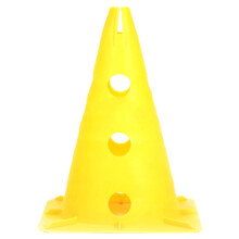 Football Mark Barrel Soccer Cones with Hole (Yellow)