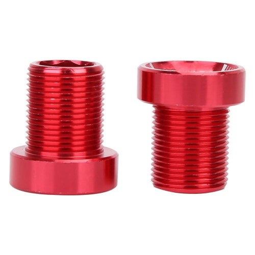 Splined Bottom Bracket Bolts M15*19mm Titanium BB Axis Screws Red 1