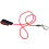 Kayak Paddle Leash Elastic String with Carabiner Red 2