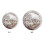 Glitter Beach Ball Inflatable 12in PVC Clear 3