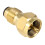 Lixada Safety POL Adapter Propane Refill Brass Regulator 2