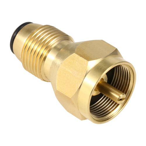 Lixada Safety POL Adapter Propane Refill Brass Regulator 1
