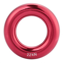Round Aluminum Rappel Ring Climb Tension Alloy O Ring Red