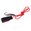 Kayak Paddle Leash Elastic String with Carabiner Red 3