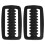 2PCS Heavy Duty ABS Slide Buckle Strap Belt Keeper Black 1