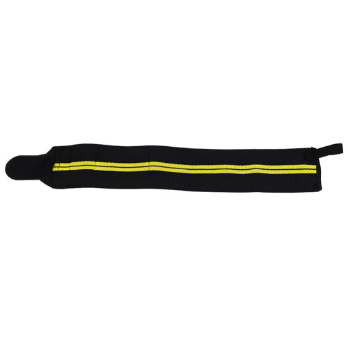 Adjustable Elastic Wrist Wraps Weightlifting Breathable Black&Yellow 2
