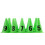 10pcs 23cm Green Soccer Training Cone 0-9 2