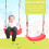 Child Plastic Bent Swing Seat for Backyard Playground 2