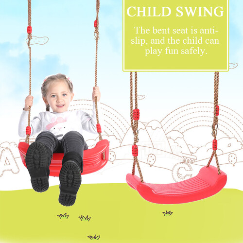 Child Plastic Bent Swing Seat for Backyard Playground 1