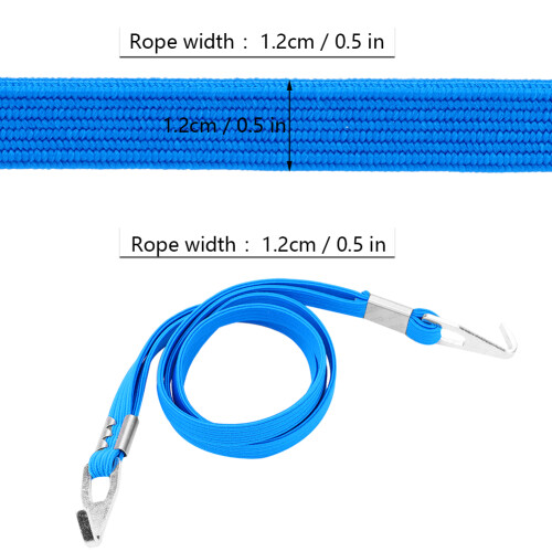 DUUTI Elastic Luggage Strap with Hooks (Blue) 1