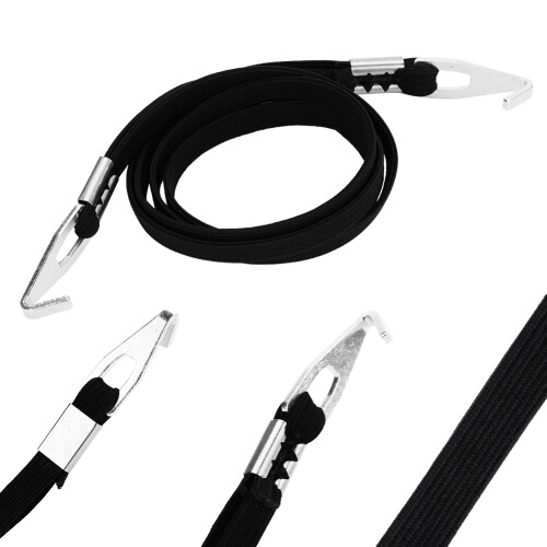DUUTI Elastic Luggage Strap with Hooks (Black) 2