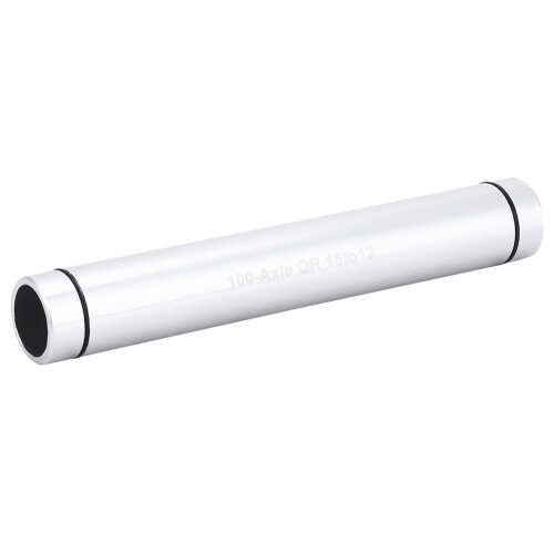 Bicycle Thru Axle Hub Adapter 15mm to 12mm Quick Release Silver 2