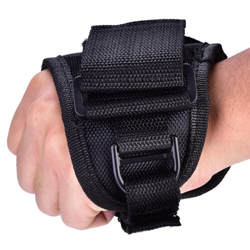 Portable Black Diving Light Flashlight Torch with Holder Glove