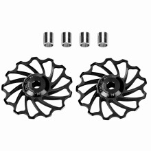 MEIJUN Ceramic Bearing Rear Pulley 13T Black
