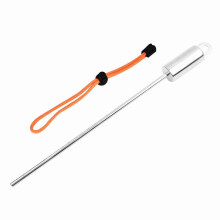 Colorful Stainless Steel Diving Whistle with Lanyard Orange