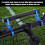 Bicycle Handlebar Bracket Mount Light Flashlight Speedometer Blue 2