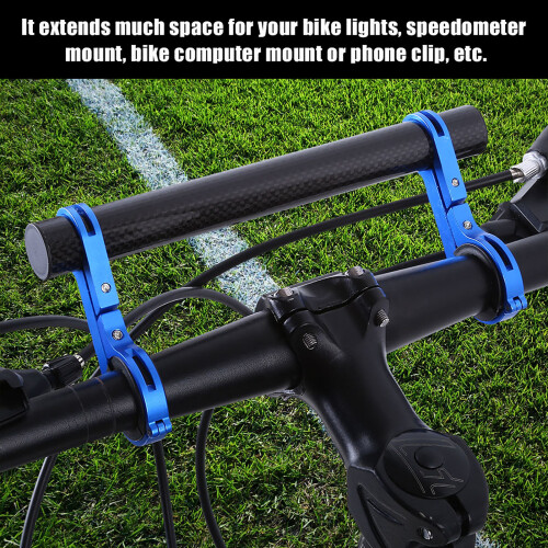 Bicycle Handlebar Bracket Mount Light Flashlight Speedometer Blue 1