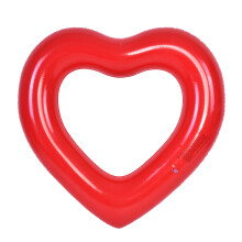 Heart Shaped Inflatable Swim Pool Float Ring for Kids Adults Red