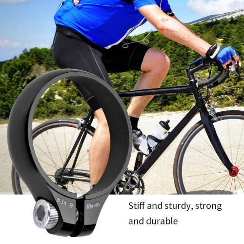 Ultralight Aluminium Seat Post Clamp 34.9mm Black 2