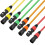 XLR-Kabel 4er-Pack 1 m/3 ft, Rot/Orange/Gelb/Grün 6