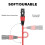 XLR-Kabel 4er-Pack 1 m/3 ft, Rot/Orange/Gelb/Grün 11