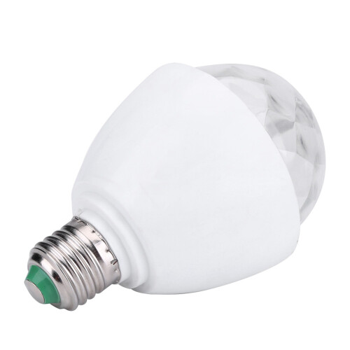 3W E27 RGB Rotating LED Stage Light Bulb for Party DJ 2