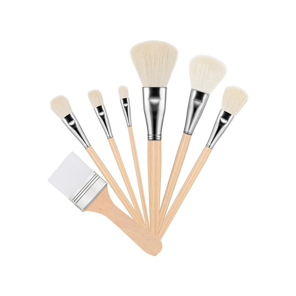 7 Pcs Mop Brush For Acrylic Painting Gilding Brush Versatile Mop Brushes Assorted Size Paint Brushes Set Paint Brush 6132158577586