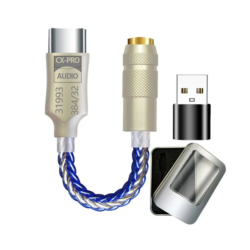 Cx31993 Hifi Dac Type C To 3.5Mm Headphone Amplifier Audio Decoder Iem Amp Mobile Phone Adapter With Usb Adapter A 6033286409216