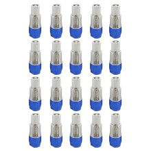 20 Piezas Conector Powercon de CA de 3 Pines Enchufe Macho NAC3FCA NAC3FCB Cable de CA 20A 250V Adaptador de Enchufe de Alimentación para Luz de
