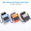 6 Pack 6 Inch Guitar Patch Cable, Instrument Guitar Pedal Cable Right Angle Flat Patch Cable 5