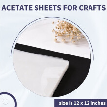 12 Sheets 10mil Mylar Sheet 12 X 12 Inch Milky Translucent PET Blank Stencil Making Sheet (10mil)