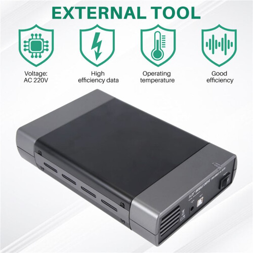 Caixa de Gabinete para Unidade Óptica Externa  USB 2.0 de 5,25 Polegadas, Adaptador para Windows XP para  PC, Plugue UE 2