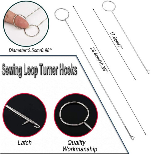 Drawstring Threader Replacement Set Sewing Quick Turn Fabric Threader Tools for Fabric DIY Knitting Accessories Handmade 2